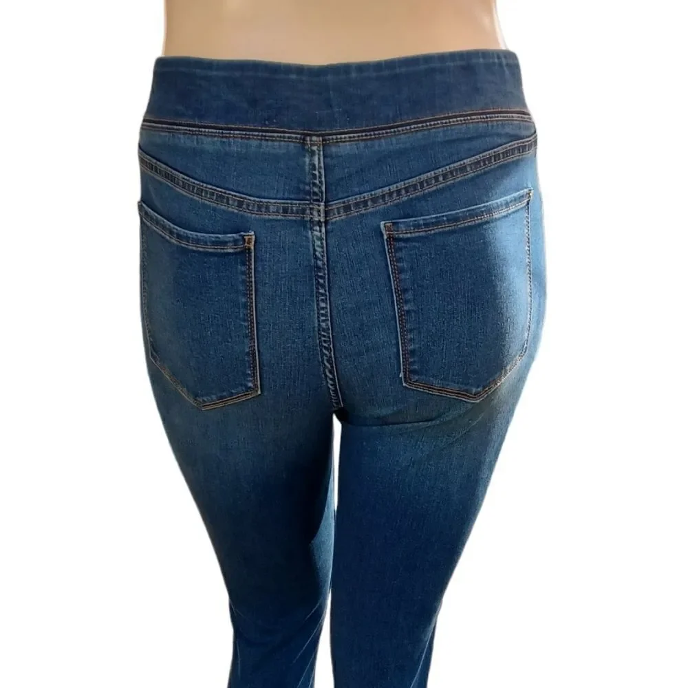 62856....Old Navy PullUp Skinny Jeans 14R, W30" 29"Inseam 10"Rise - Picture 4 of 5